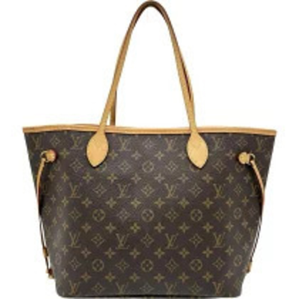 Louis Vuitton Neverfull Brown Monogram Canvas Tote Bag